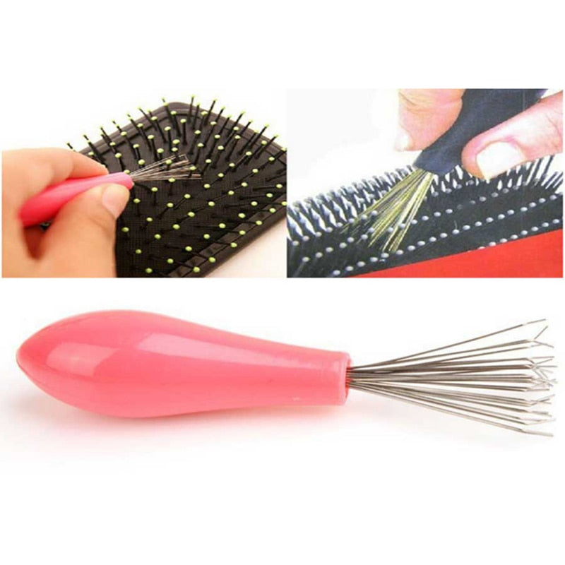 Comb Hair Brush Cleaner Plastic Handle Cleaning Brush