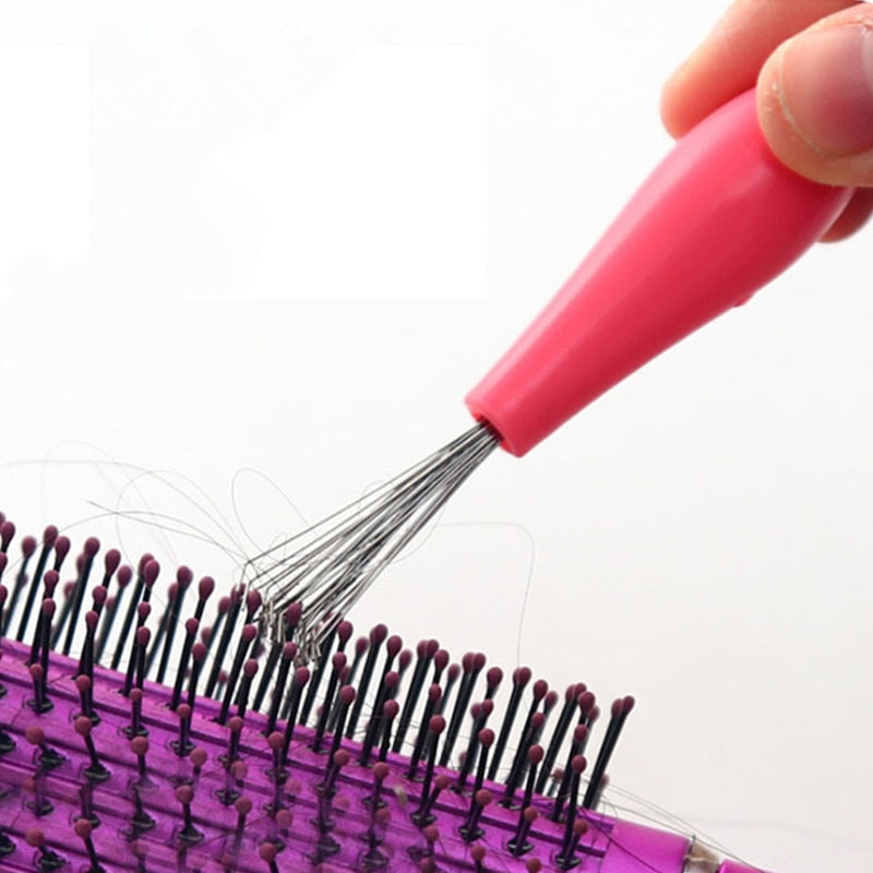 Comb Hair Brush Cleaner Plastic Handle Cleaning Brush